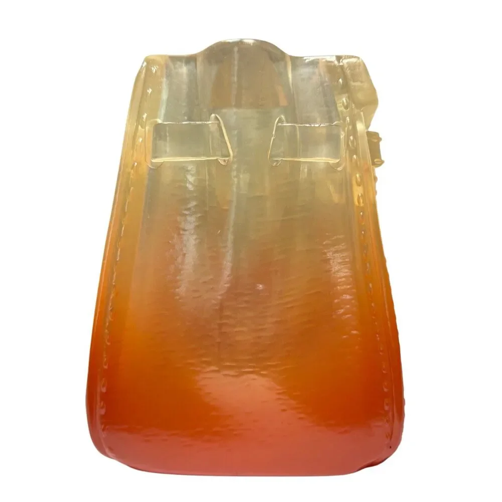 Nothing Personal Posterity Vase – Orange Transparent Birkin Inspo Design – NIB